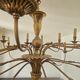 Large solid brass chandelier with 24 lights