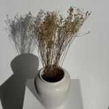 Modern oblong white vase H18.5