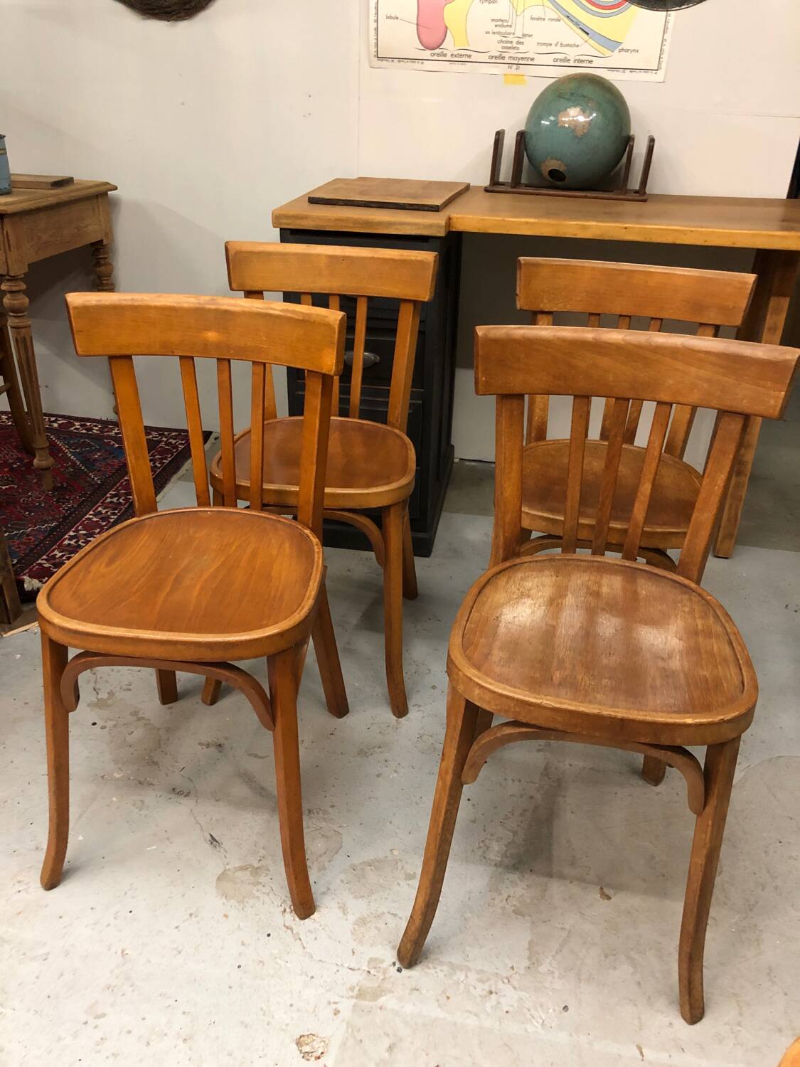 Chaises bistrot Baumann anciennes