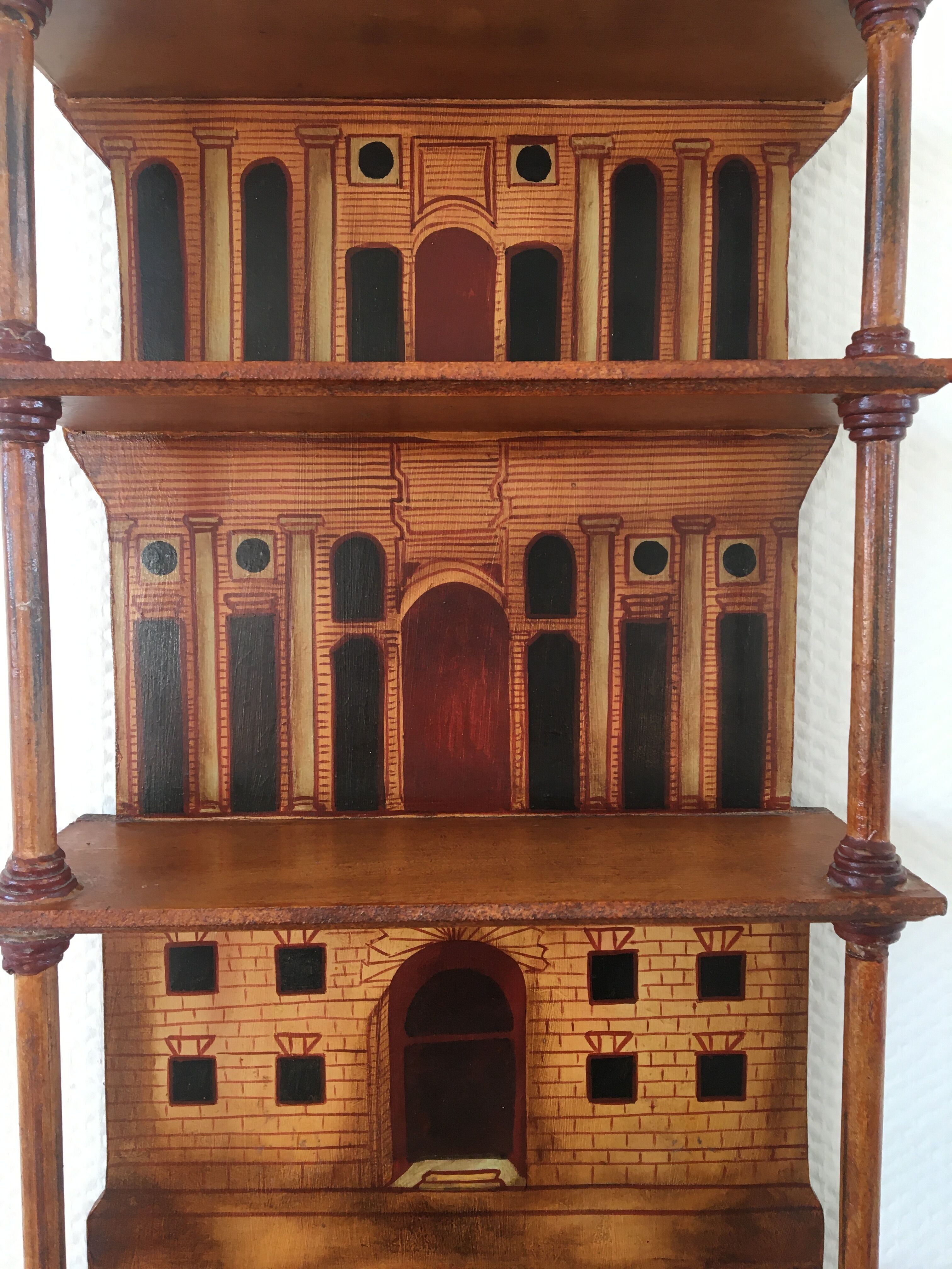 Wall shelf trompe l'oeil