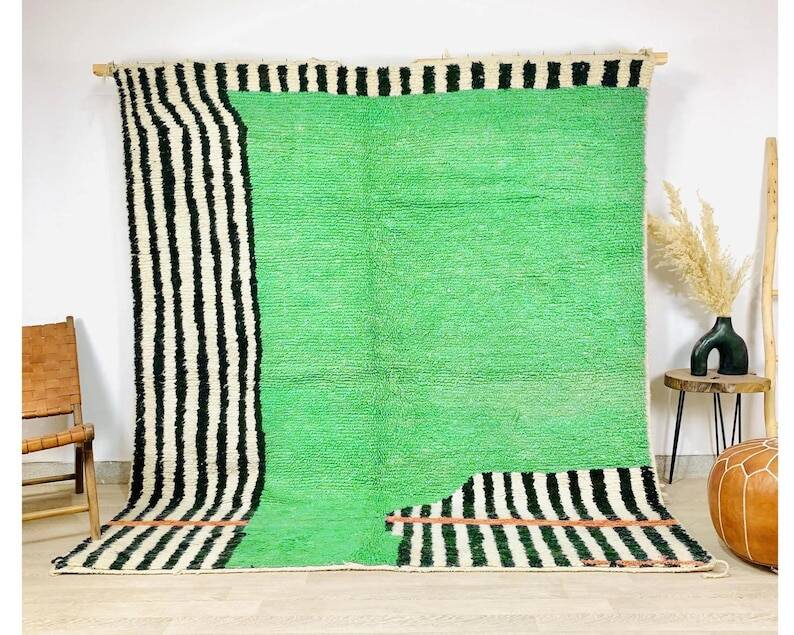 Green Moroccan rug 150/250cm