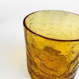 70s Blown Amber Whiskey Glasses