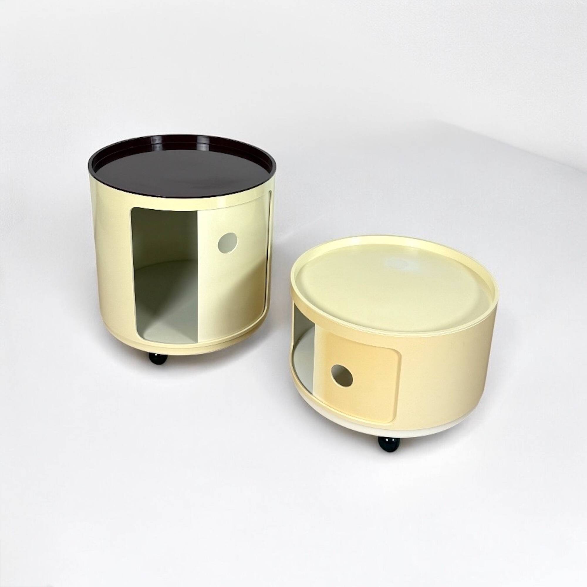 Kartell Componibili Vintage Duo, Round Base, 1960s