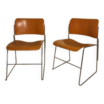 Pair of David Rowland chairs