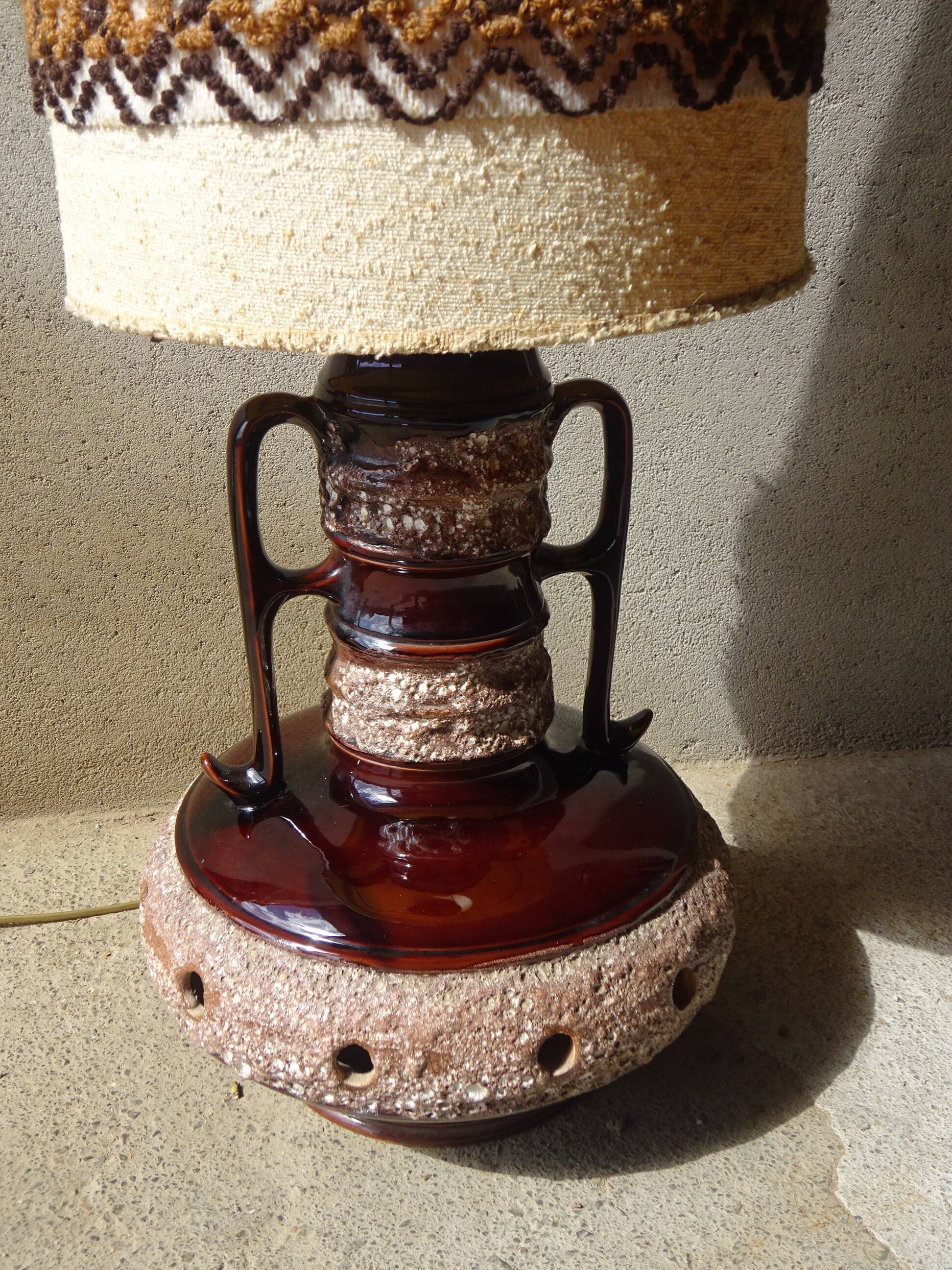Large vintage lamp, 132 cm in height.