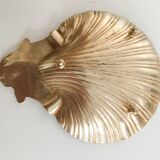 St. James shell ashtray in golden brass