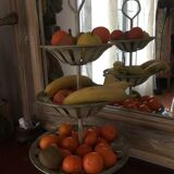 Servant painted iron fruit baskets
