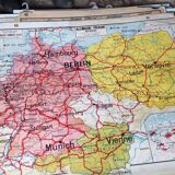 Geographic map cabinet
