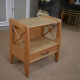 Bedside oak 1950 1 drawer