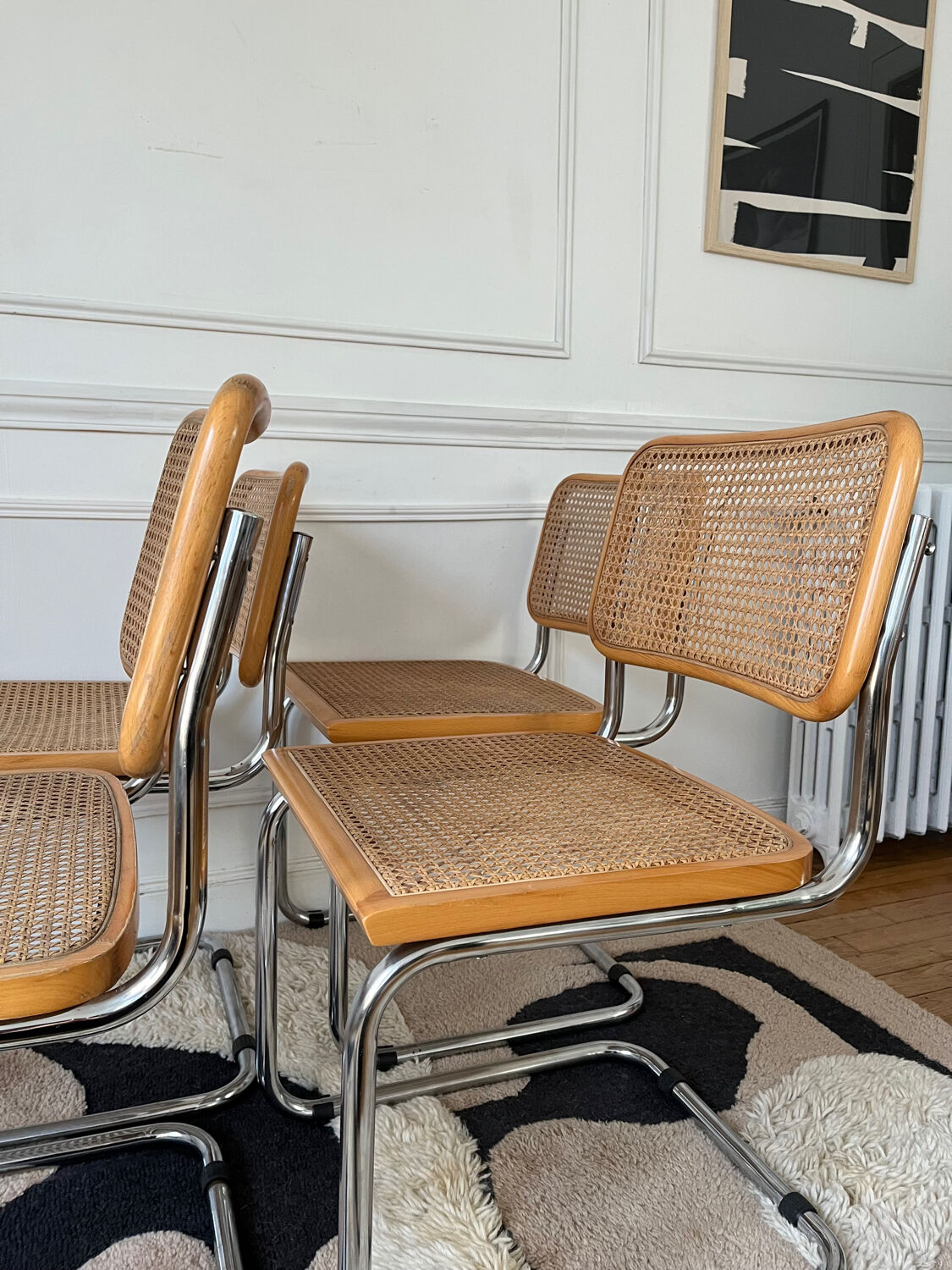 Set of 4 Cesca B32 chairs