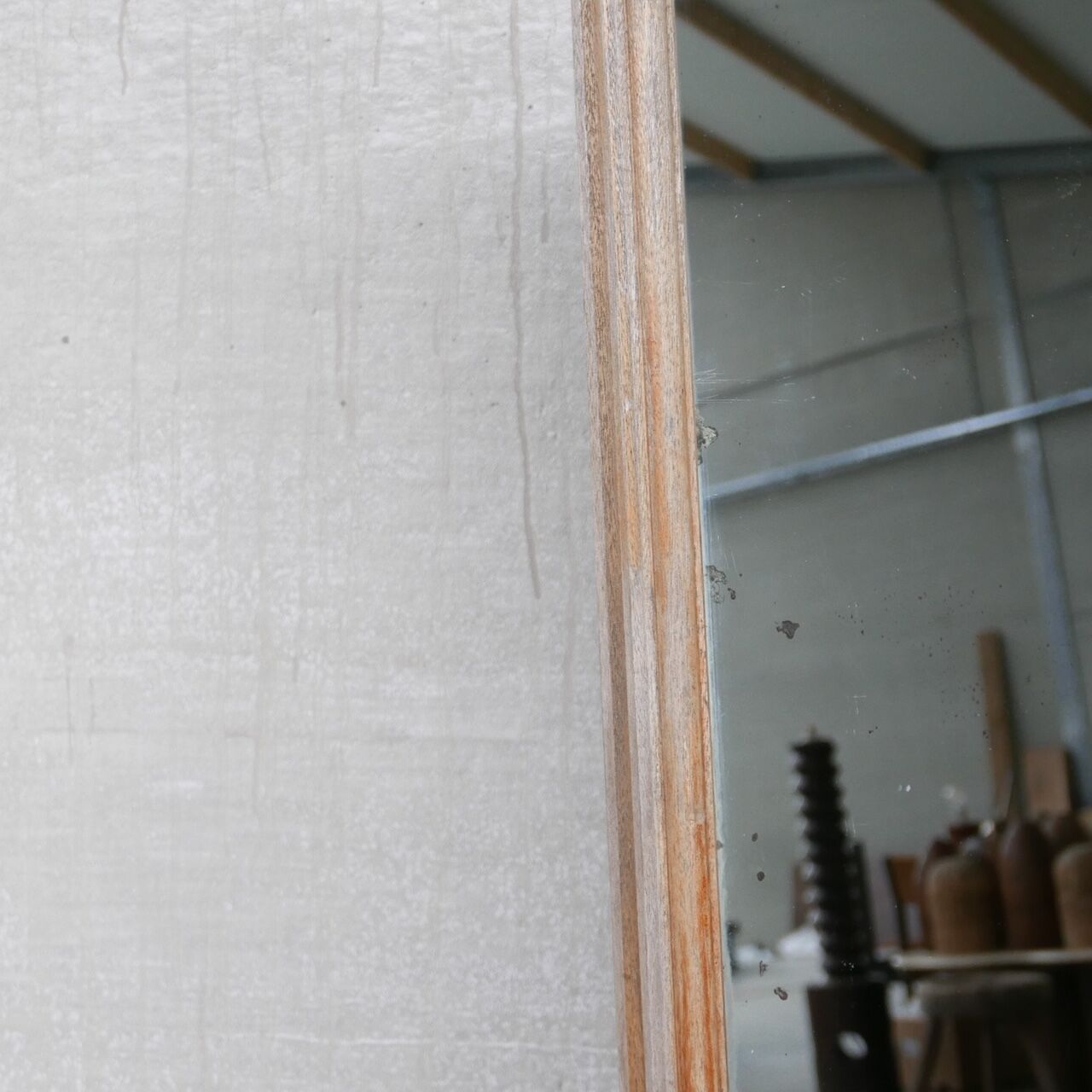 Vintage oak dutch mirror