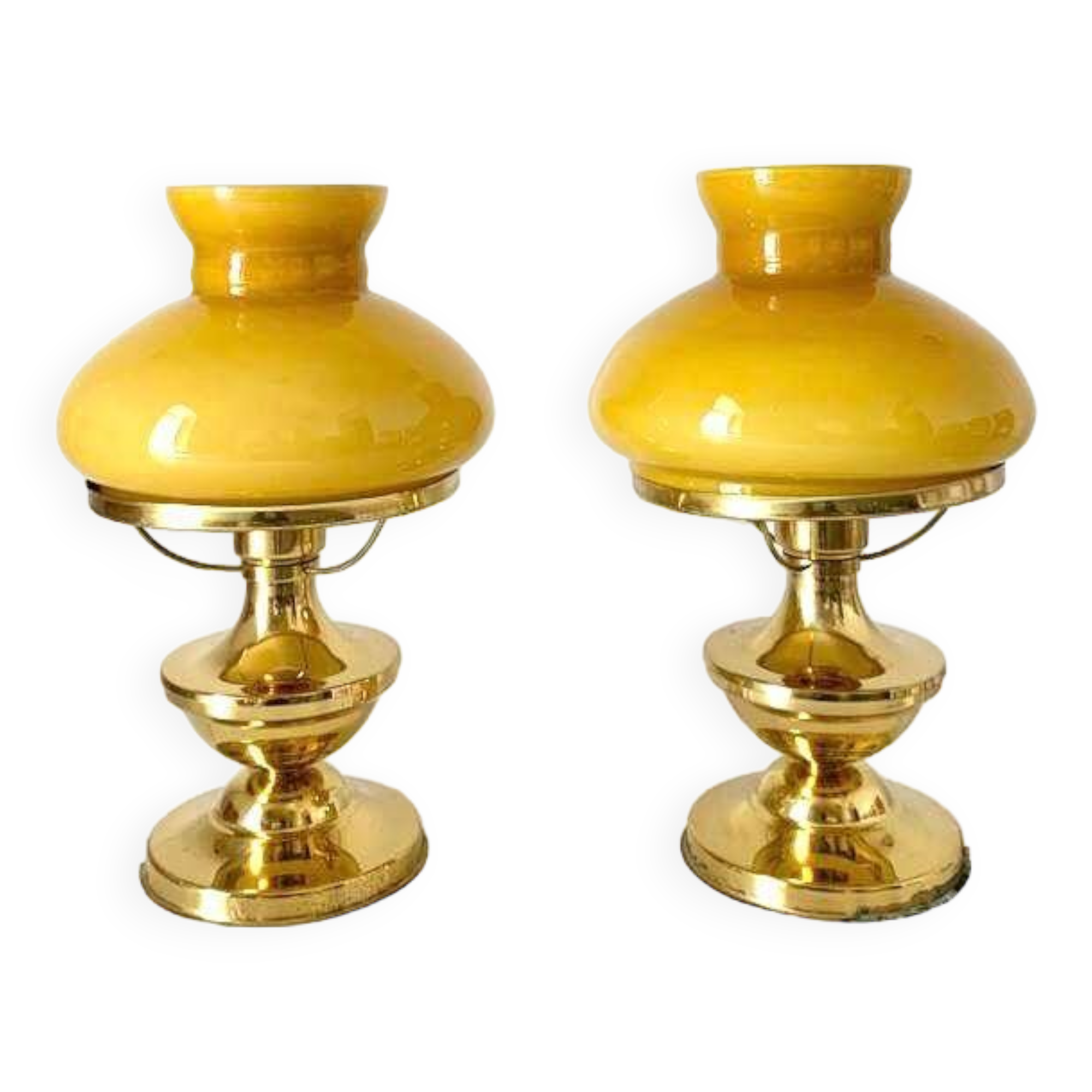 Art deco table lamps, Italy 1930s, set of two