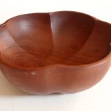 Large teak bowl, vintage from the 1970s
