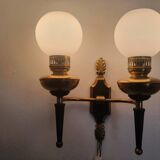 Large empire style double light wall light