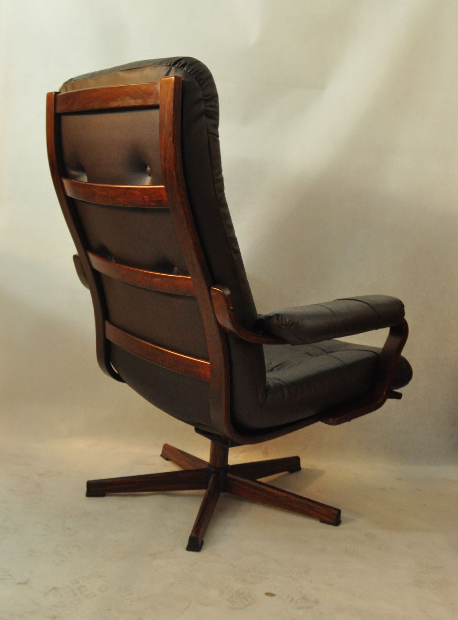 Scandinavian swivel armchair