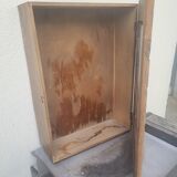 Armoire vitrine murale année 1960