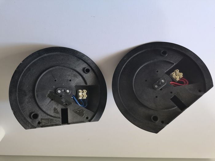 Pair of wall lamps t. cimini for lumina - "emi"