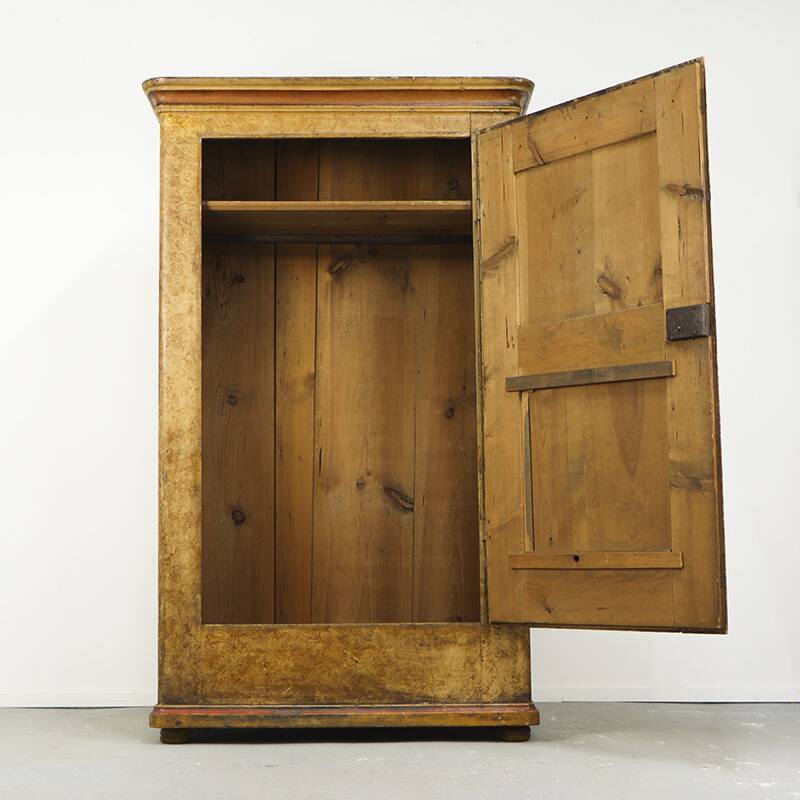 Wedding wardrobe painted in folk art