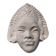 Plaque en plâtre tête Bouddha Shiva Inde