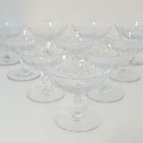 10 glasses of champagne - Lorraine crystal
