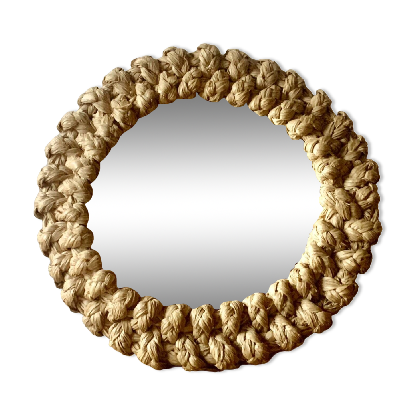 Round rope mirror from the 70s