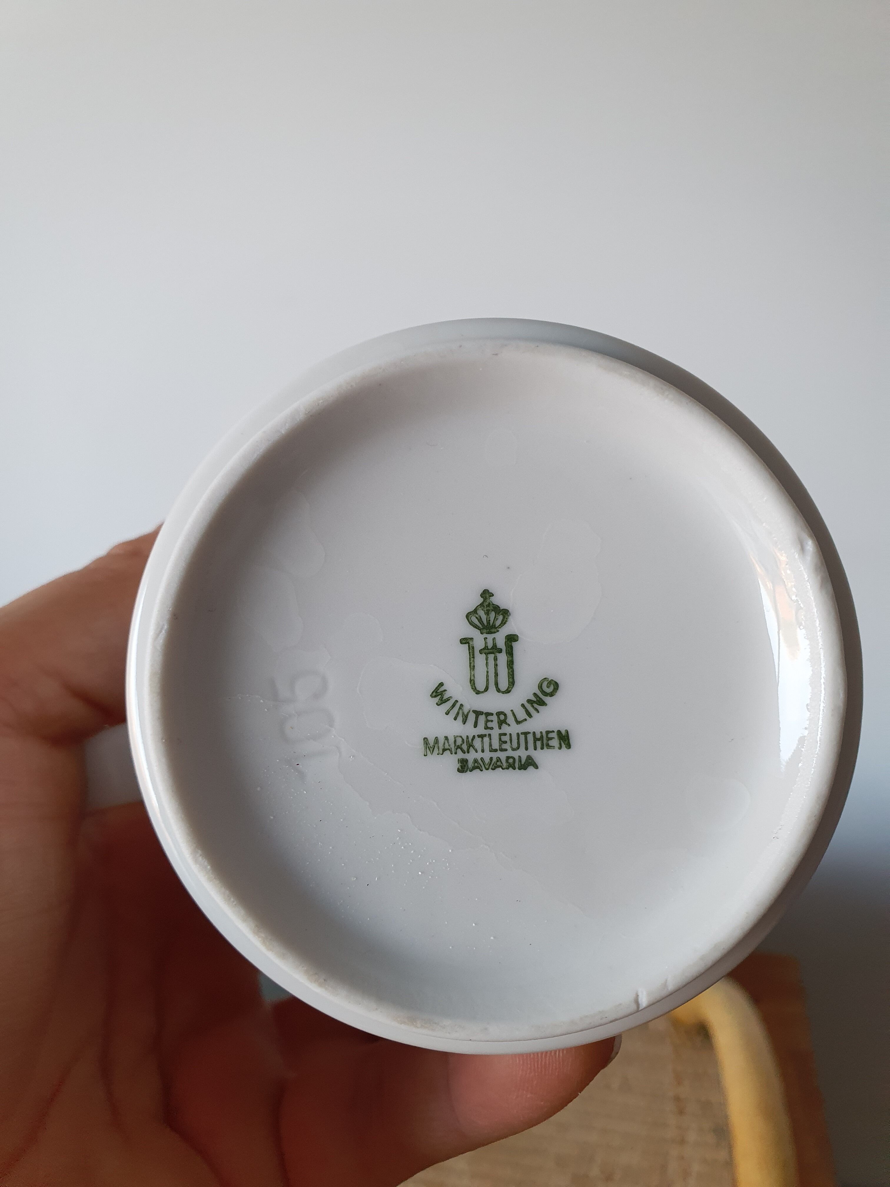 6 coffee cups Winterling Bavaria 70s