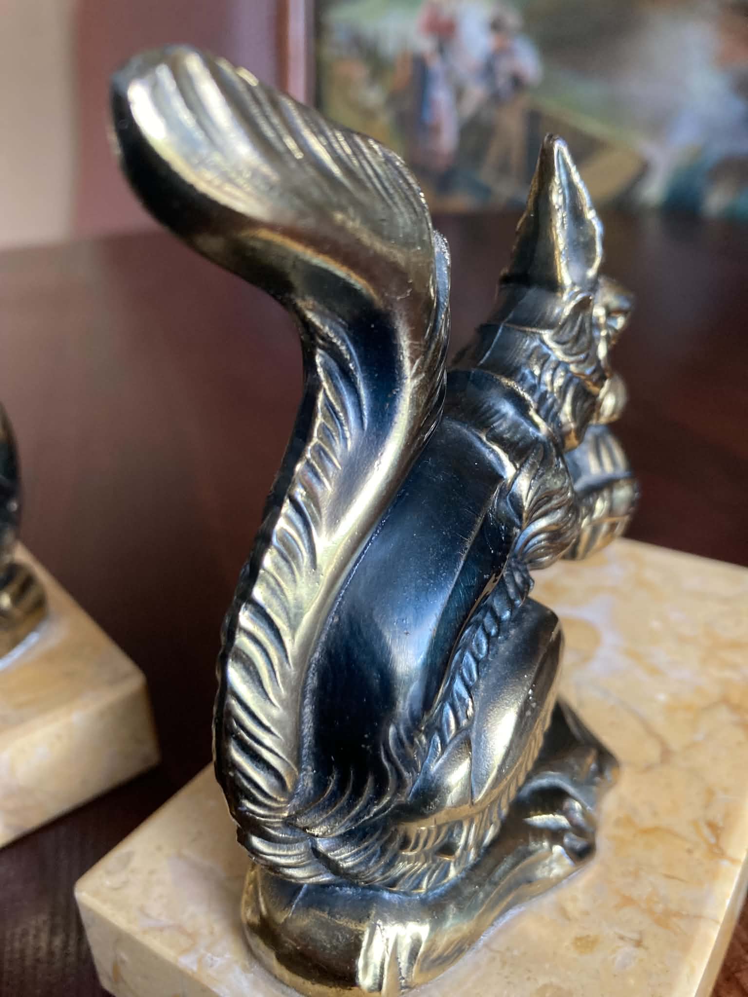 Squirrel bookends