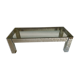 Vintage glass coffee table
