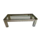 Vintage glass coffee table