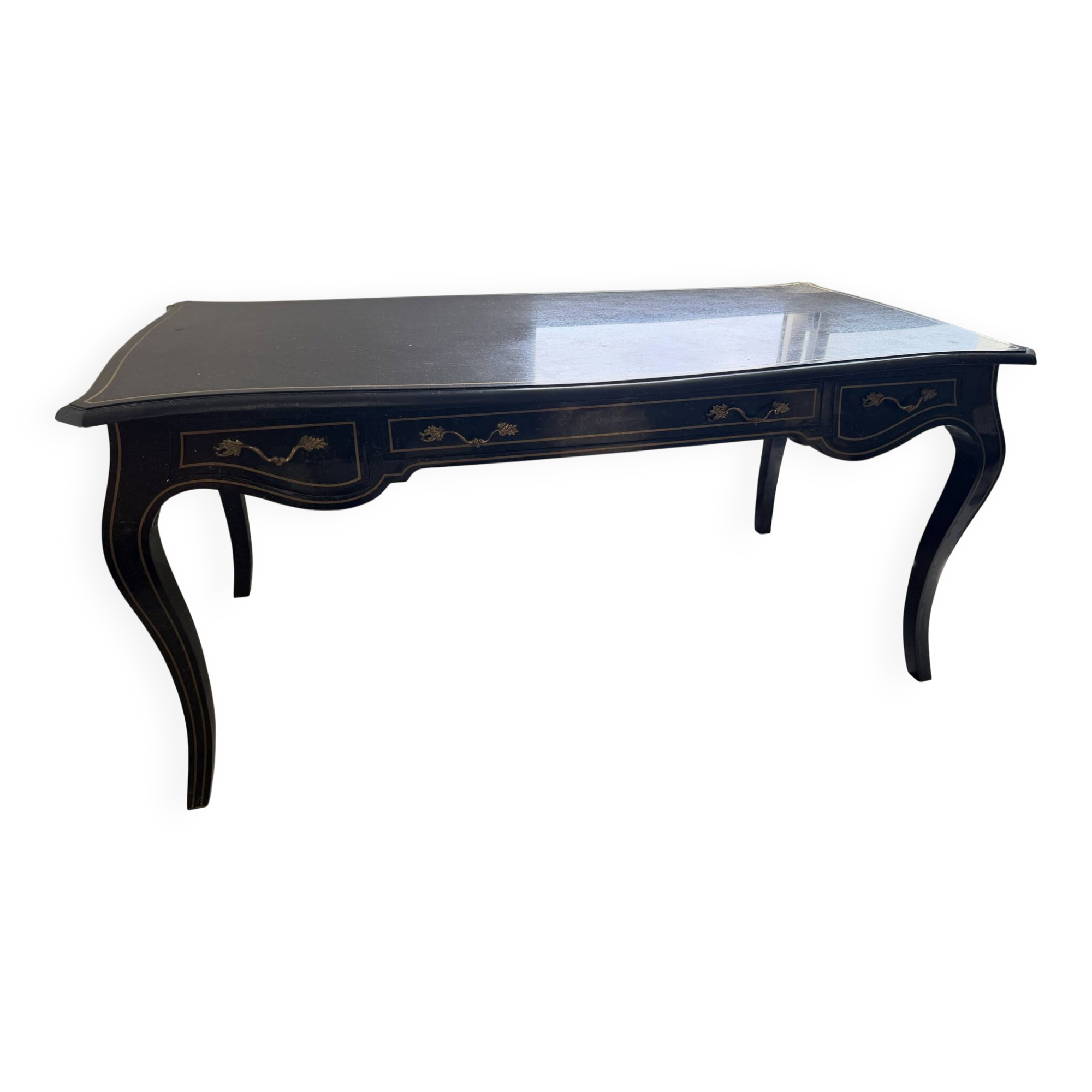 Bureau de direction Maitland-Smith – Marqueterie de marbre – 160 cm