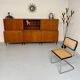 Antique 1950s vintage designer oak modular sideboard