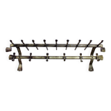 Metal wall coat rack