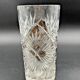 Orange crystal vase – Vine & sparrow design