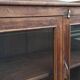 Old wooden glazed cabinet with four doors