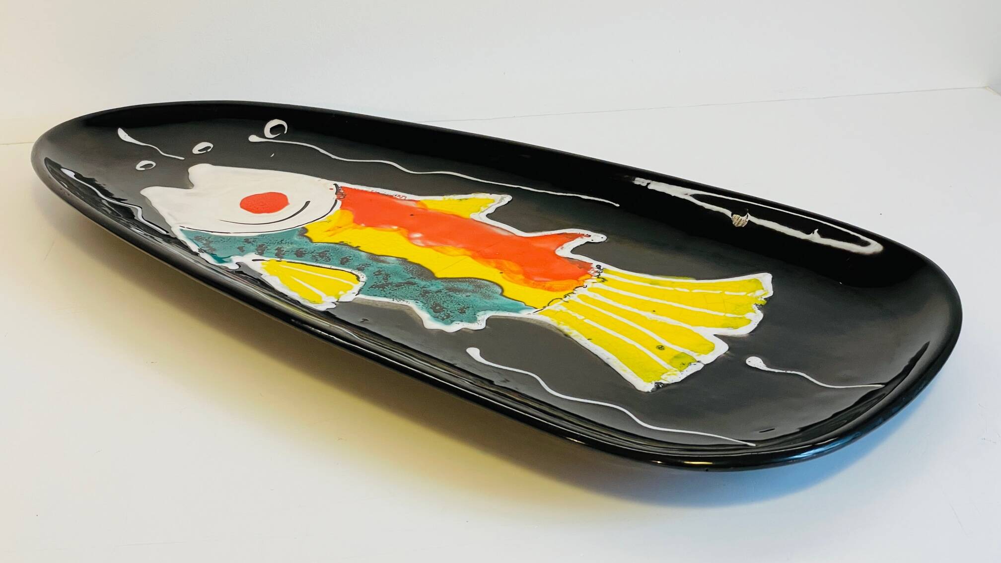 Xl plate niderviller earthenware factory france vintage