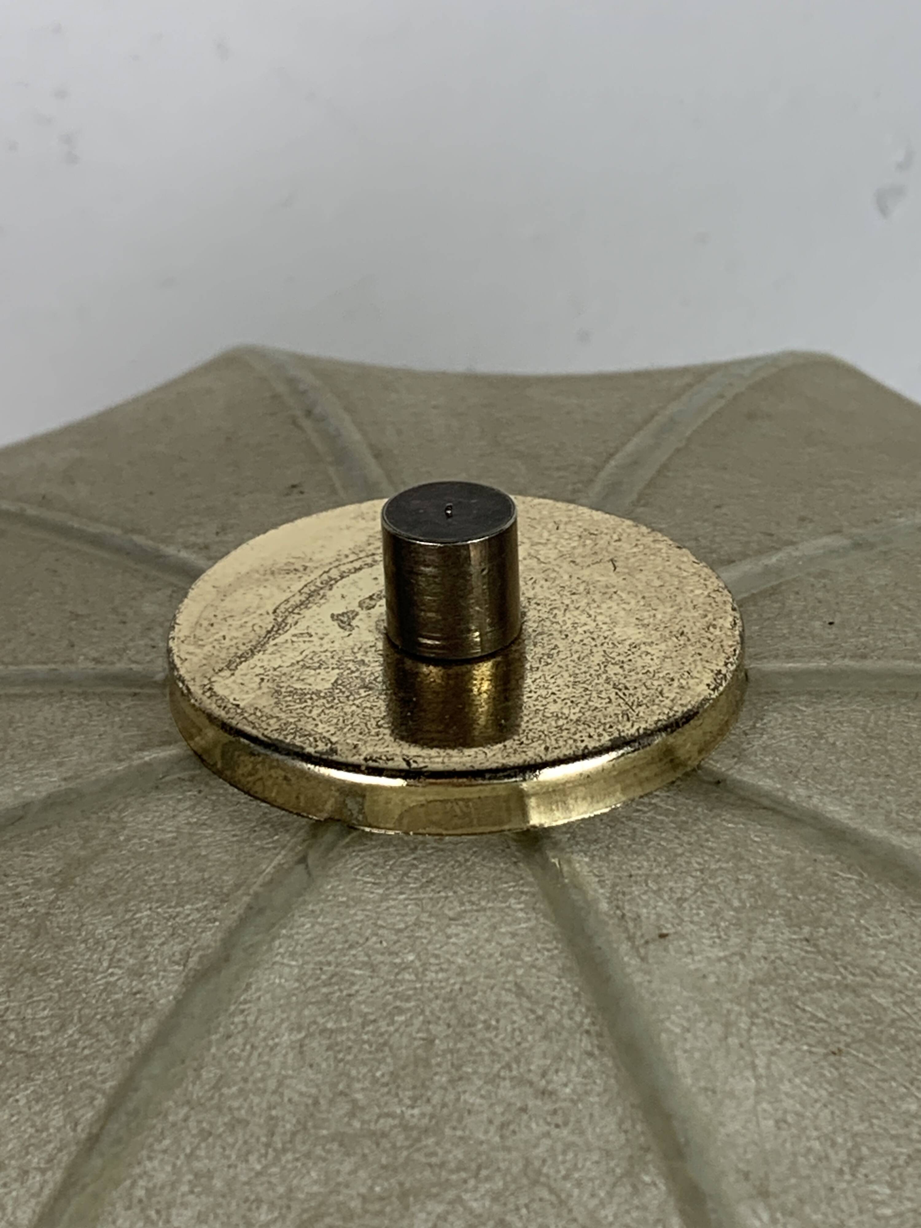 Midcentury Scandinavian brass cocoon mushroom lamp, Borens, Sweden 1960s