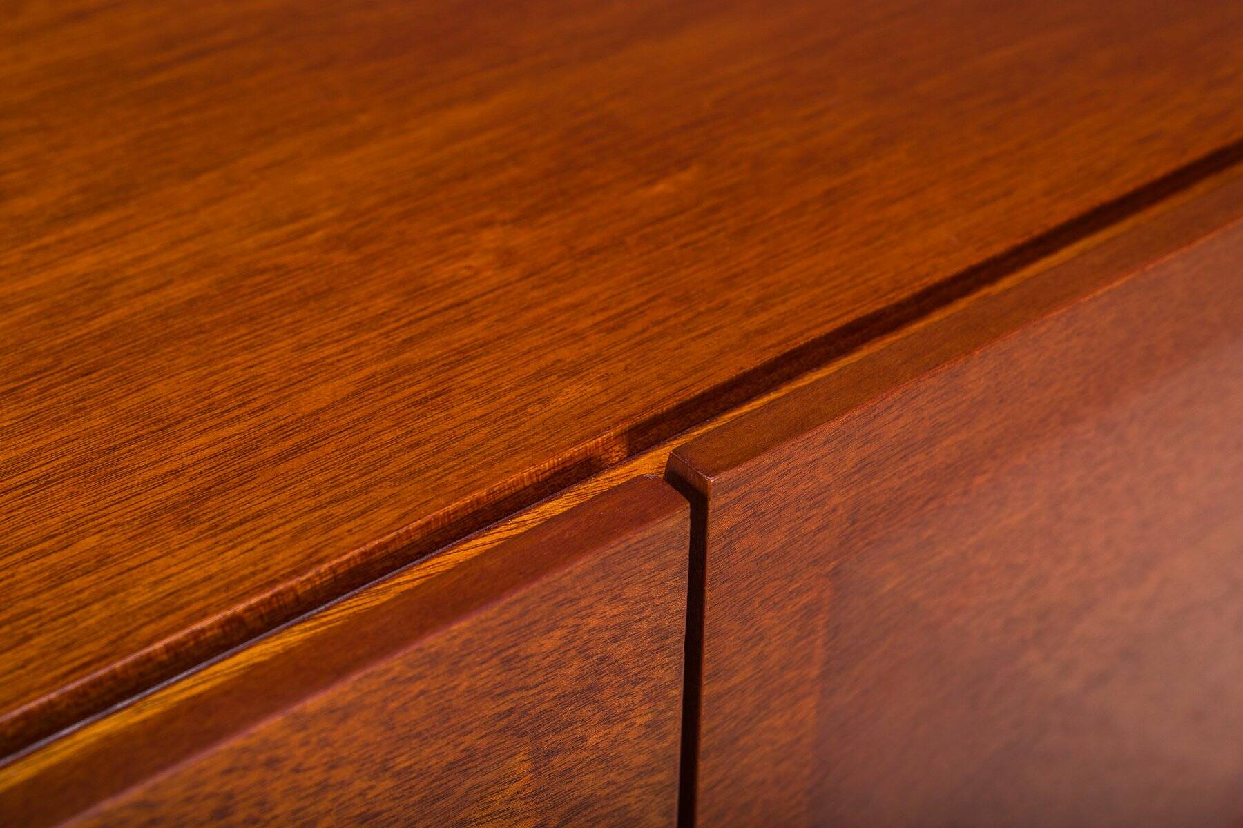 Diamond Point mahogany sideboard by Antoine Philippon & Jacqueline Lecoq for Behr, 1964