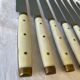 Series of 12 serrated vintage table knives