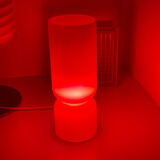 Lamp cylinder tube in vintage red glass