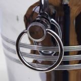 Stainless steel champagne bucket, France 1980