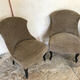 Pair of vintage chairs mid-century toad shape