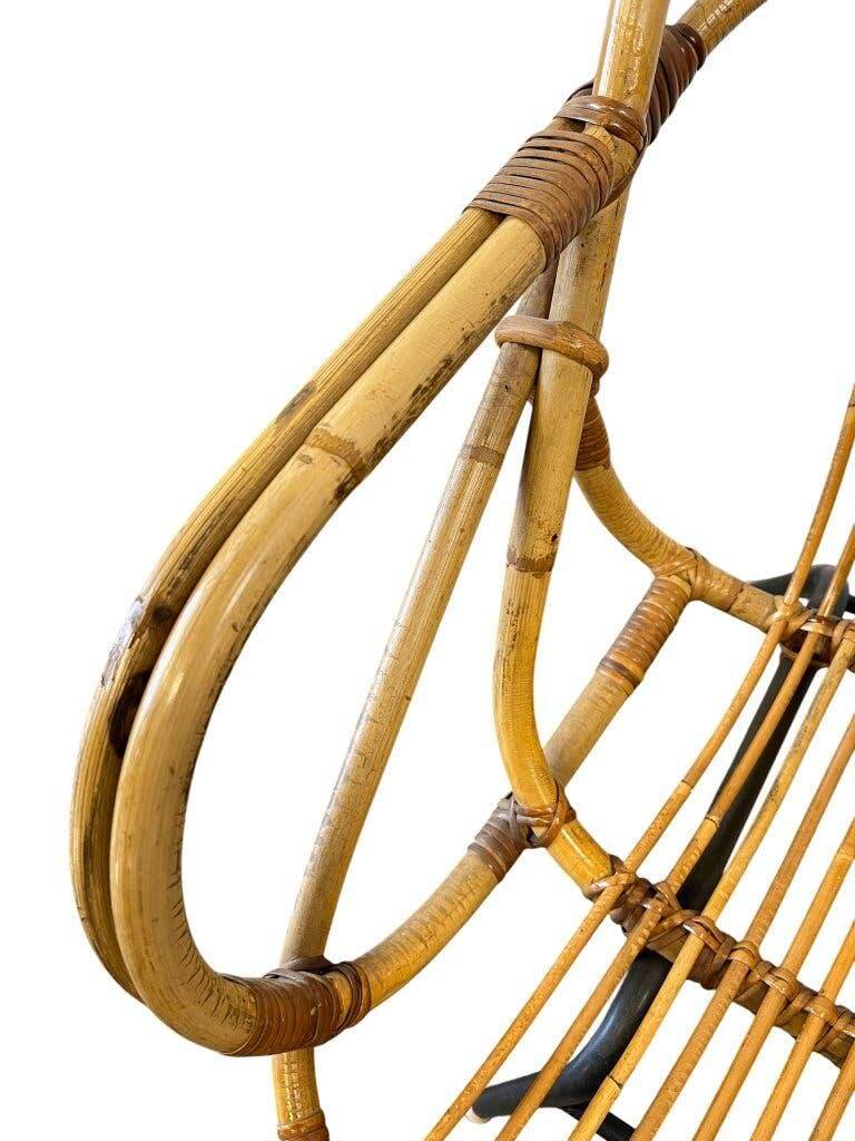 Vintage rattan armchair Rohé Noordwolde