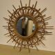 Vintage rattan mirror