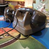 2 old telephone post communicating vintage year 1970 toy