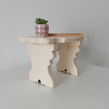 Antique carved solid wood stool
