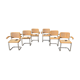 Série de 6 fauteuils B64 de Marcel Breuer