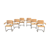 Series of 6 armchairs B64 by Marcel Breuer