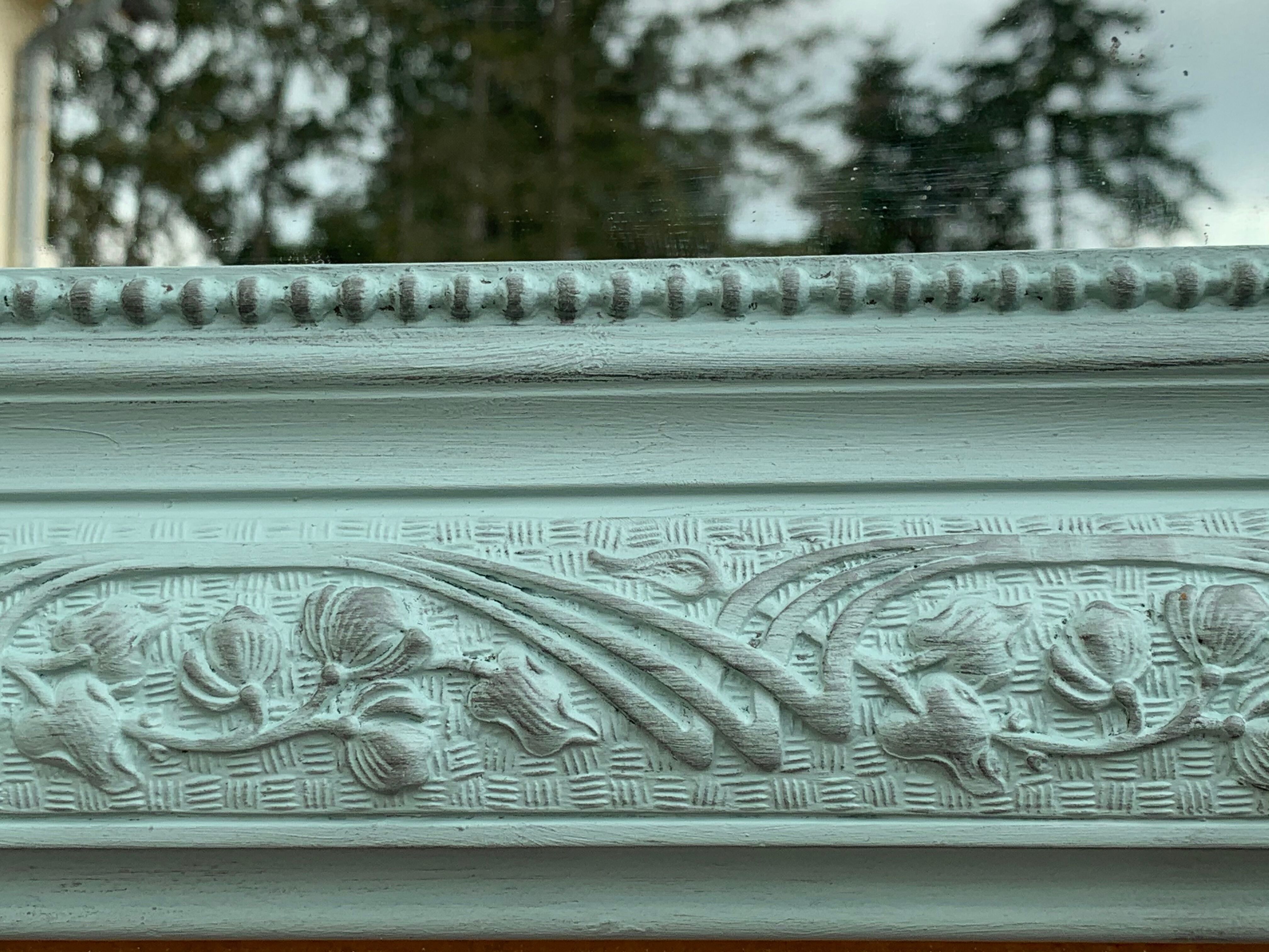 Mirror Louis Philippe celadon 68x92