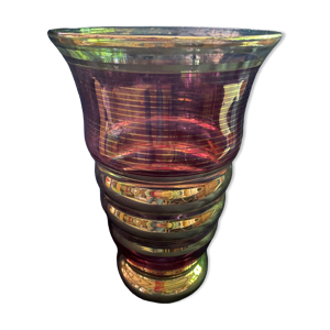 vase art déco en verre