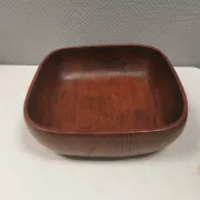 A large, beautiful teak bowl, Danish and probably from the 1980s.